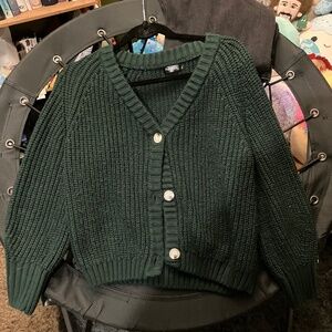 Dark Green Cardigan